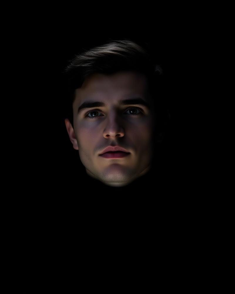 Founder in a dark studio portrait
